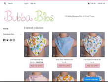 Tablet Screenshot of bubba-bibs.co.uk